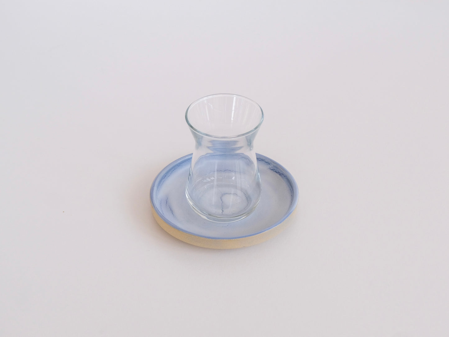 Glass Cup with Saucer