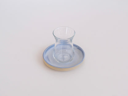 Glass Cup with Saucer