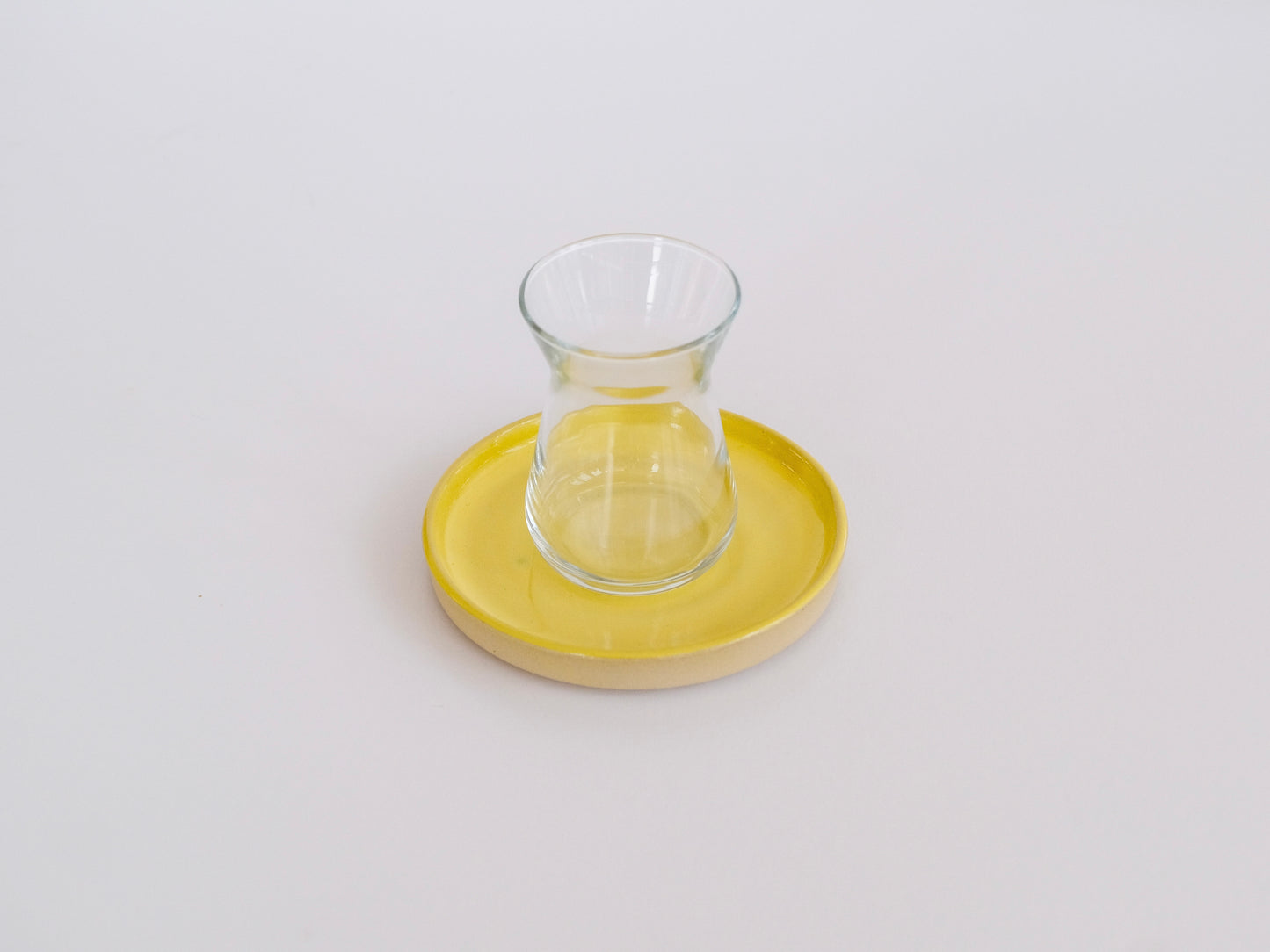 Glass Cup with Saucer